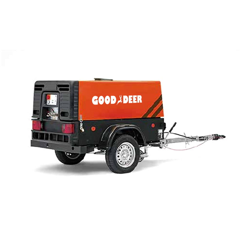 Compressore d'aria a vite mobile azionato da motore diesel minerario