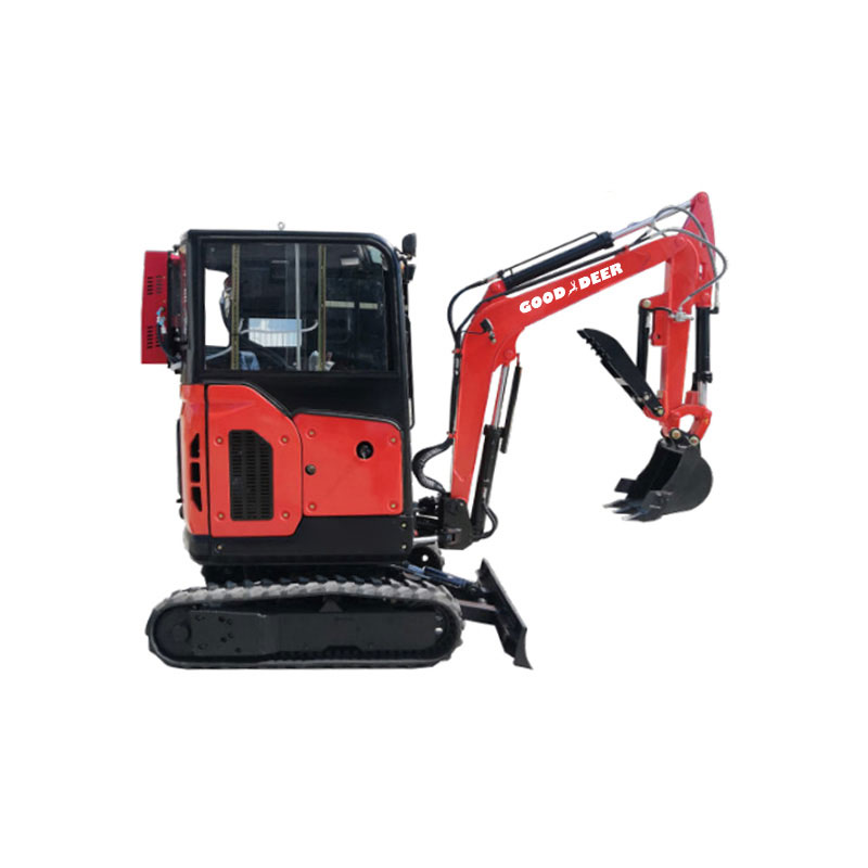 Mini escavatore cingolato con tetto alto